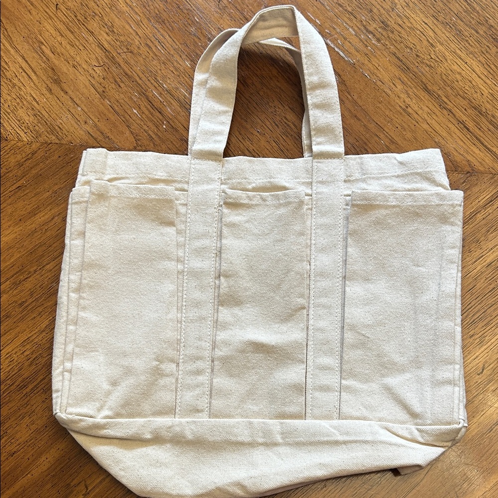 Cream Canvas Tote Bag